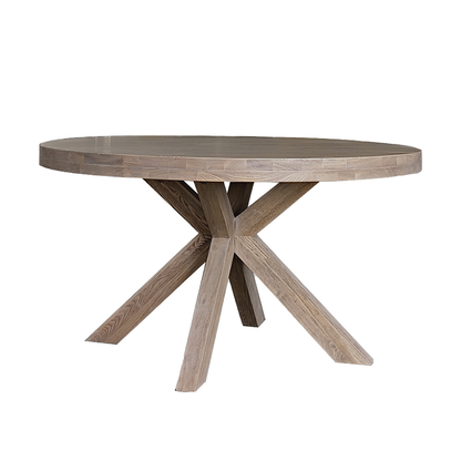 Falun Smoked Oak Round Dining Table
