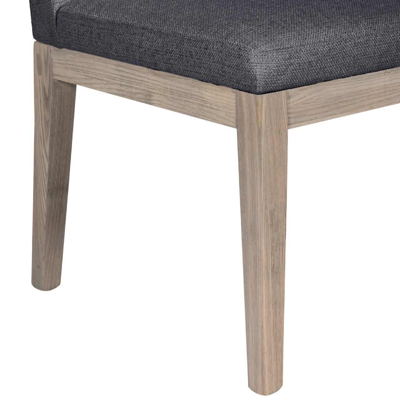Falun Smoked Oak Corner Bench - Dark Grey