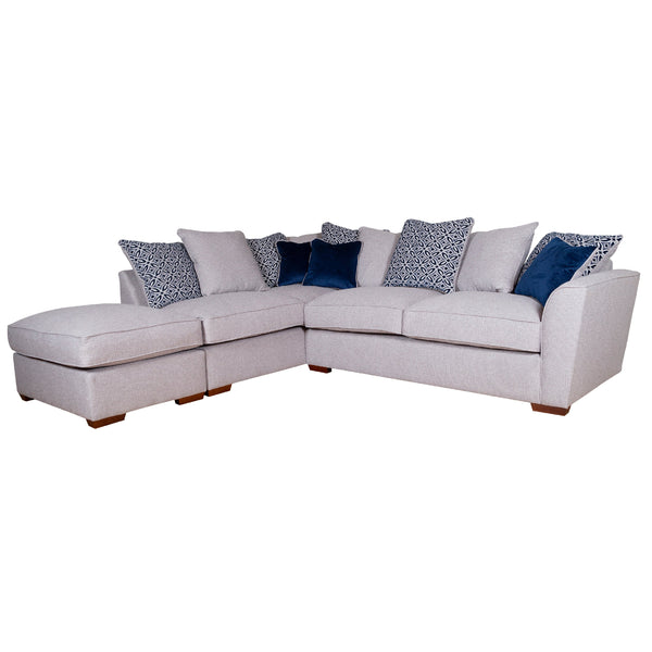 Fantasia Sofa - 1 Corner 2 With Stool (Pillow Back)