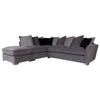 Fantasia Sofa - 1 Corner 2 With Stool (Pillow Back)