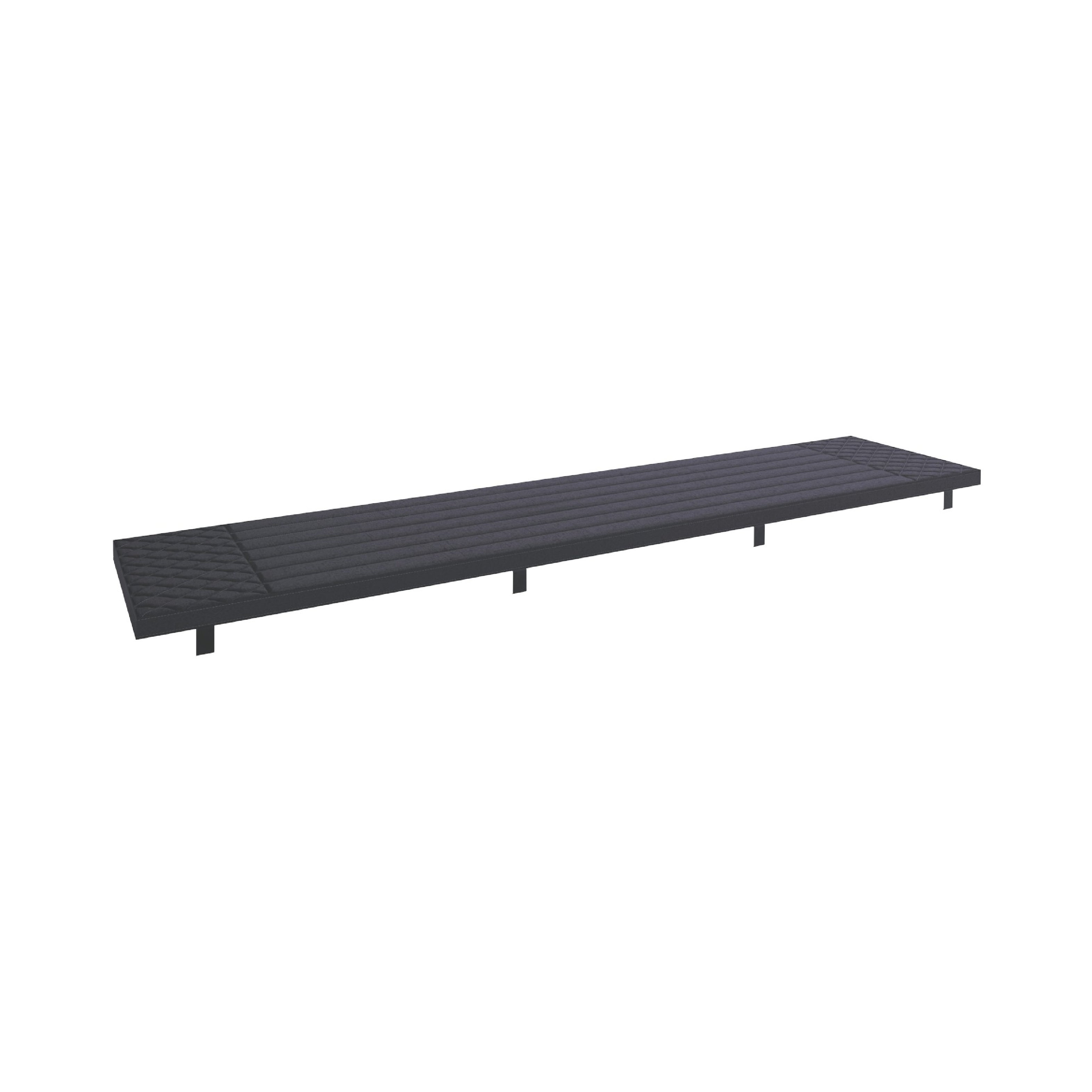 Franklin 180cm Bench Seat Pad - Grey
