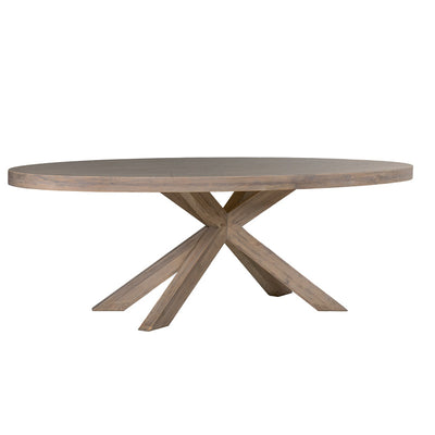 Falun Smoked Oak 235cm Oval Dining Table