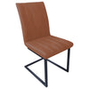 Fusion Retro Stitch Dining Chair - Tan