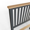Modena Grey Painted & Oak Bed Frame - 5ft King Size