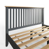 Modena Grey Painted & Oak Bed Frame - 5ft King Size