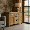 Norfolk Oak Sideboard - Large With Baskets