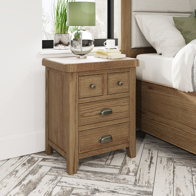 Norfolk Oak Bedside Cabinet - Extra Large