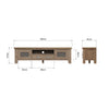 Norfolk Oak TV Unit - Extra Large Tv Unit