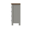 Norfolk Oak & Grey Painted Chest of Drawers - 2 Over 3