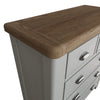 Norfolk Oak & Grey Painted Chest of Drawers - 2 Over 3