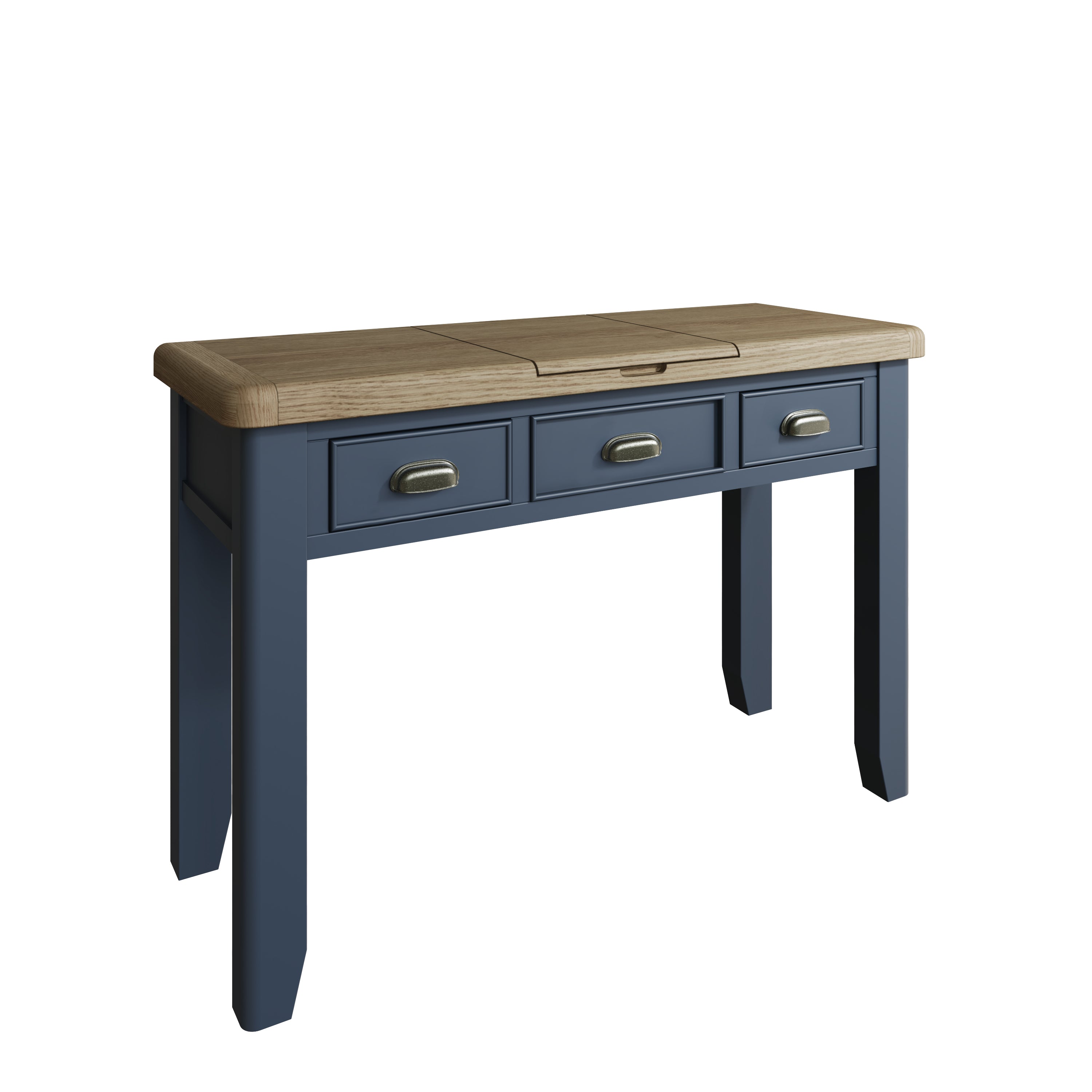 Norfolk Oak & Blue Painted Dressing Table - Showroom Clearance