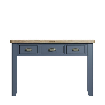 Norfolk Oak & Blue Painted Dressing Table - Showroom Clearance