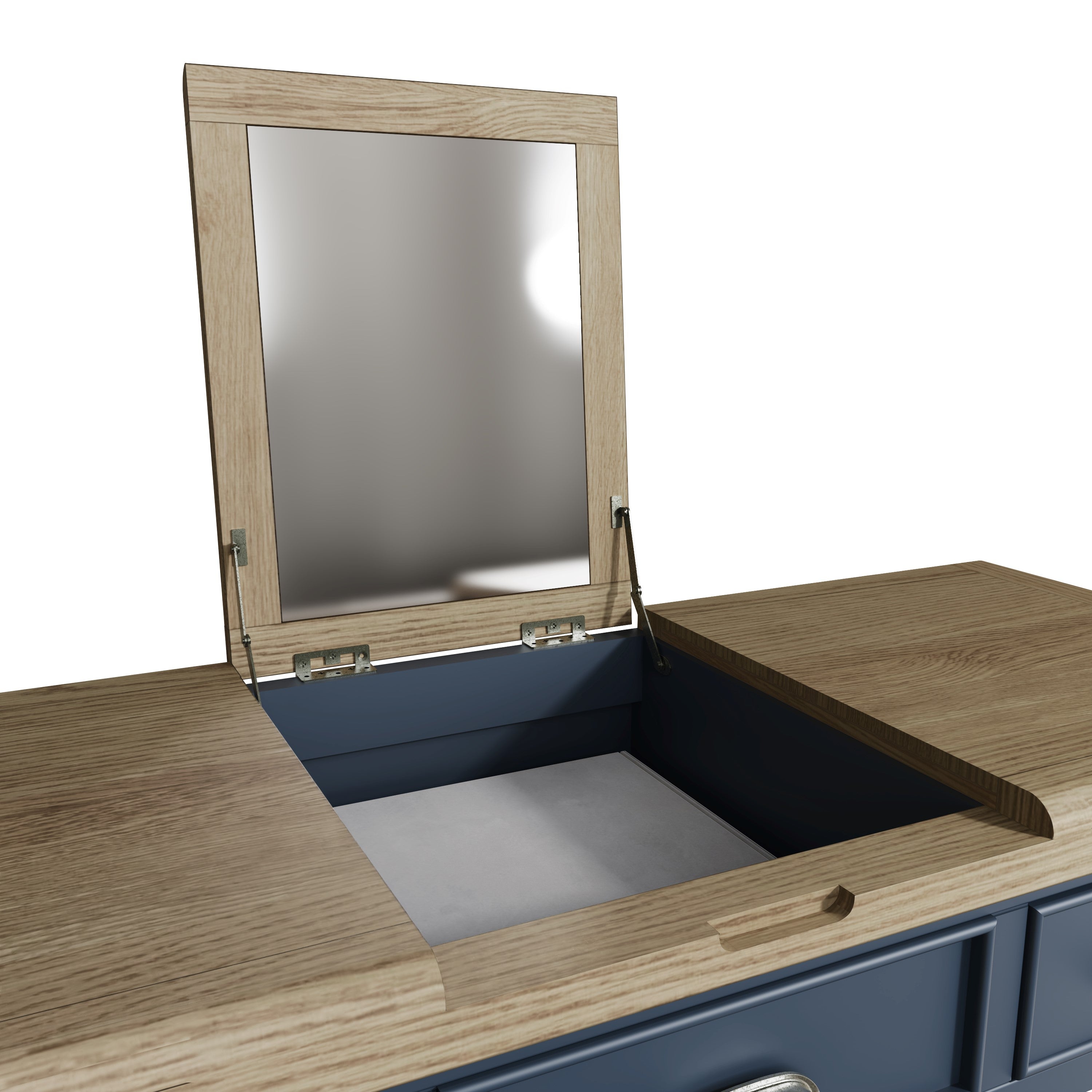 Norfolk Oak & Blue Painted Dressing Table - Showroom Clearance