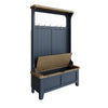 Norfolk Oak & Blue Painted Hall Bench Unit