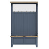 Norfolk Oak & Blue Painted Hall Bench Unit