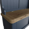 Norfolk Oak & Blue Painted Hall Bench Unit