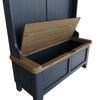 Norfolk Oak & Blue Painted Hall Bench Unit