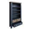 Norfolk Oak & Blue Painted Bookcase - Large