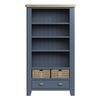 Norfolk Oak & Blue Painted Bookcase - Large