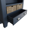 Norfolk Oak & Blue Painted Bookcase - Large
