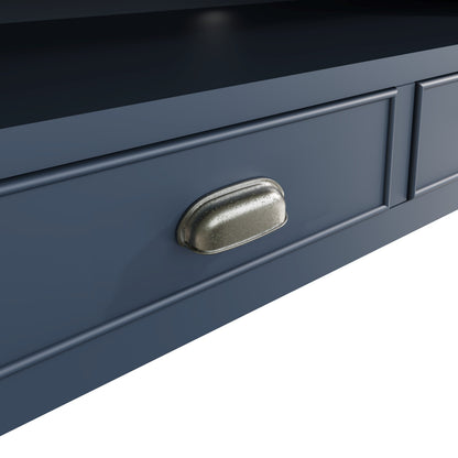 Norfolk Oak & Blue Painted TV Unit - Large