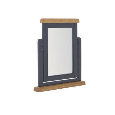 Hewitt Norfolk Oak & Blue Painted Dressing Table Mirror