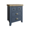 Norfolk Oak & Blue Painted Bedside - Extra Large