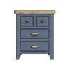 Norfolk Oak & Blue Painted Bedside - Extra Large
