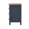 Norfolk Oak & Blue Painted Bedside - Extra Large