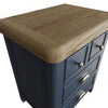 Norfolk Oak & Blue Painted Bedside - Extra Large