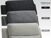 Harrow Sofa - Arm Chair Electric Recliner - Black