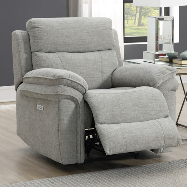 Harrow Sofa - Arm Chair Electric Recliner - Light Grey