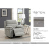 Harrow Sofa - Arm Chair Electric Recliner - Light Grey