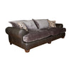 Horatio Leather & Fabric Sofa - 4 Seater Modular (Standard Back)