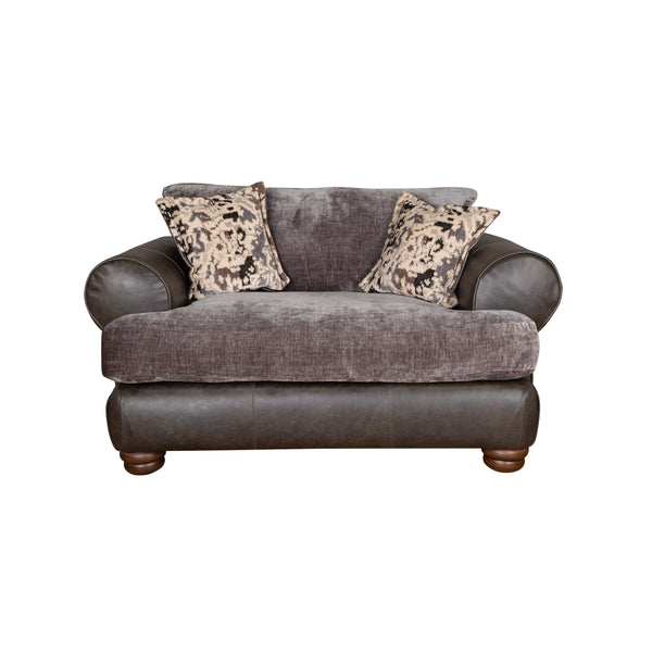 Horatio Leather & Fabric Sofa - Love Chair (Standard Back)