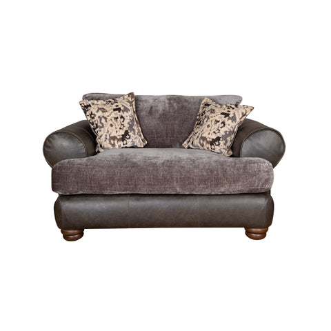 Horatio Leather & Fabric Sofa - Love Chair (Standard Back)