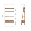 Havana Industrial Oak Open Bookcase