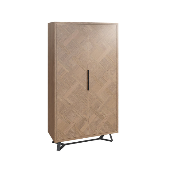 Havana Industrial Oak Wine Cabinet