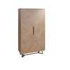 Havana Industrial Oak Wine Cabinet