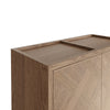 Havana Industrial Oak Wine Cabinet