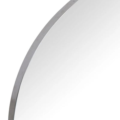 Sloane Oak & Chrome Round Wall Mirror