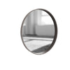 Sloane Oak & Chrome Round Wall Mirror