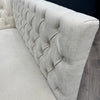 Montgomery Corner Dining Bench Set with Backs, PLUS Earlham Fixed Dining Table in White with Oak Top