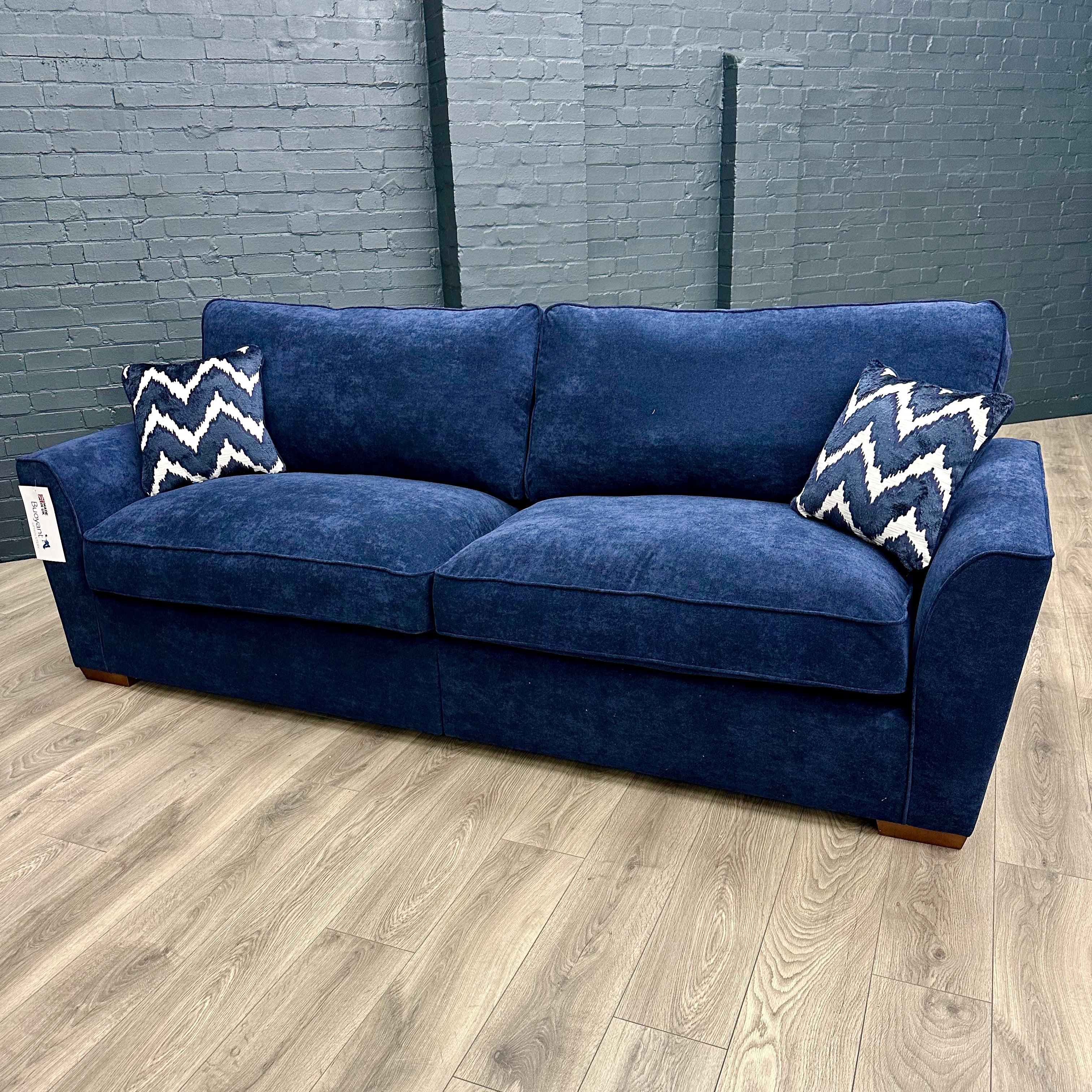 Fantasia Sofa 4 Seater Kingston Navy The Oak Outlet Co.