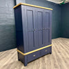 Norfolk Oak & Blue - 3 Door Wardrobe (Showroom Clearance)