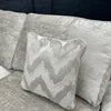 Atlantis Sofa - 2 Corner 1 with Footstool - Aaron Silver (Sold)