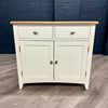 Modena Oak & White Sideboard - 2 Door, 2 Drawer