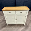 Modena Oak & White Sideboard - 2 Door, 2 Drawer