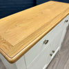 Modena Oak & White Sideboard - 2 Door, 2 Drawer