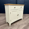 Modena Oak & White Sideboard - 2 Door, 2 Drawer